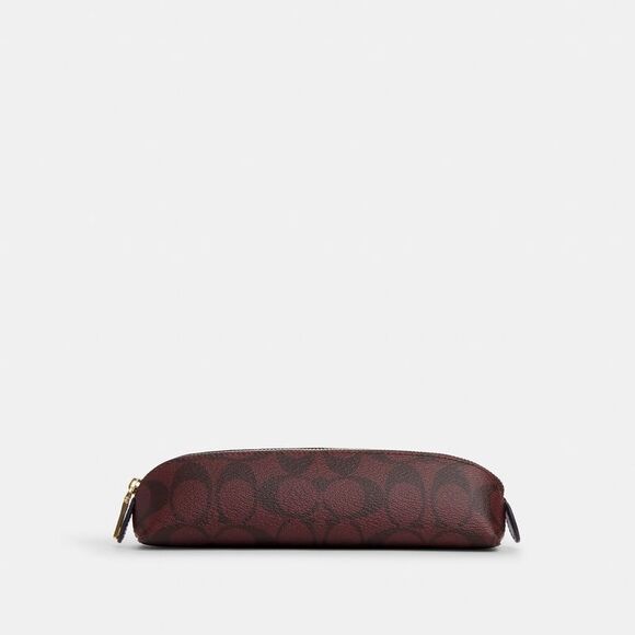 COACH Accessories - NWT Coach Outlet Pencil Case In Signature Canvas